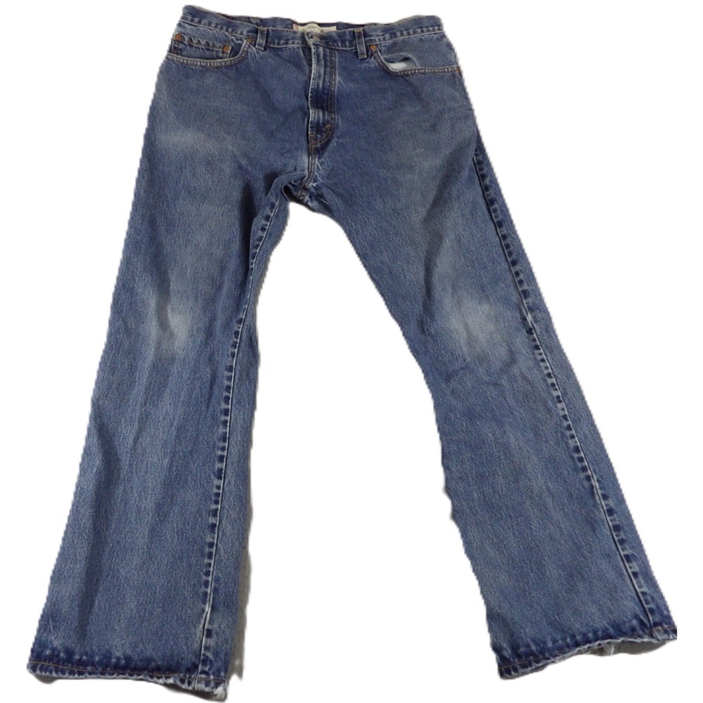VTG Levis 517 Bootcut Jeans‎ Men 38x32 Faded Blue Denim Distressed Cowboy Grunge